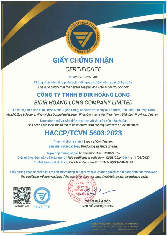 Giấy chứng nhận Hass